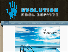 Tablet Screenshot of evolutionpoolservicellc.com